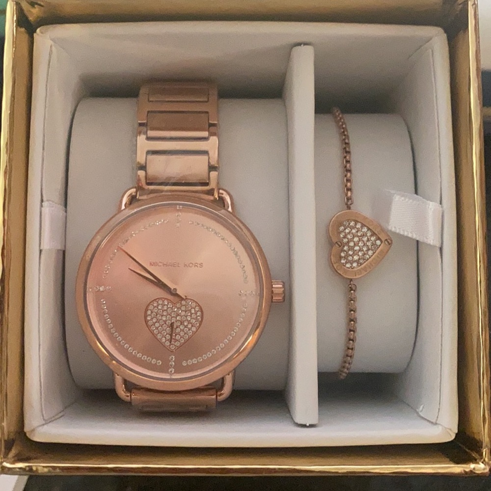Michael Kors watch and bracelet